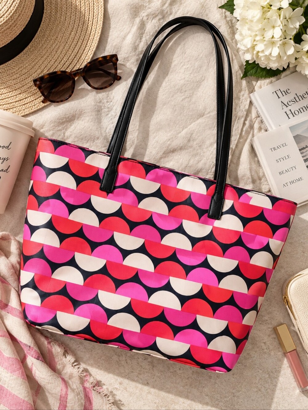 KATE SPADE Shore Street Margareta Pink Vivid Snapdragon Bag Weekender Tote